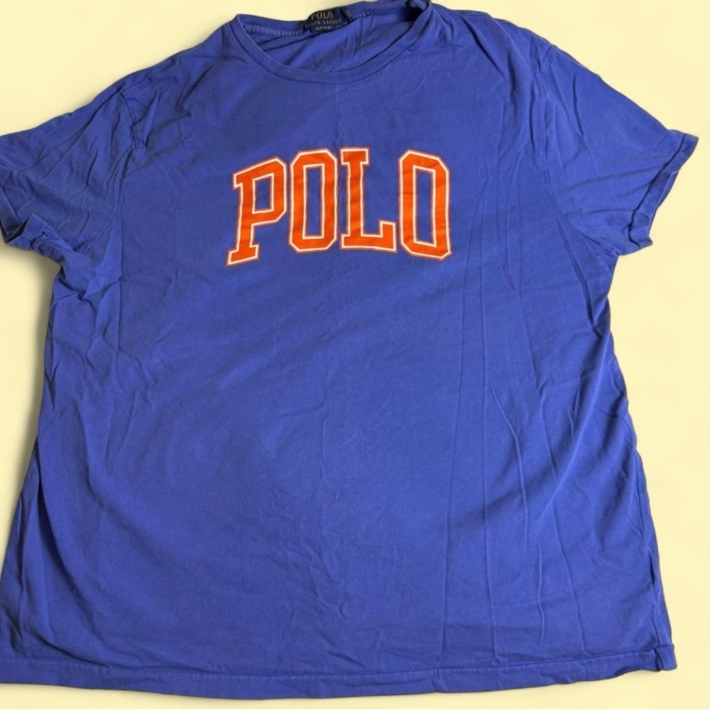 Polo Ralph Lauren Men’s Blue Graphic Logo T-Shirt Size XL